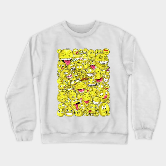 Emoticons Crewneck Sweatshirt by Schink